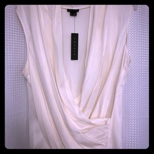 Theory “Derona” blouse in Natural White